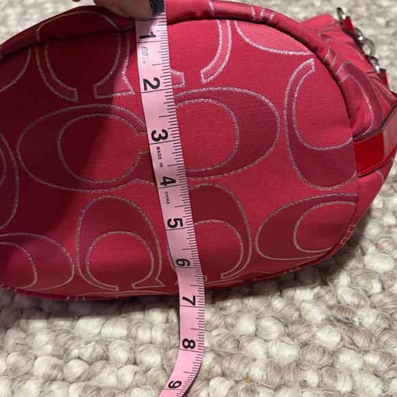 Coach Pink Signature Shoulder Bag - Picture 13 of 16